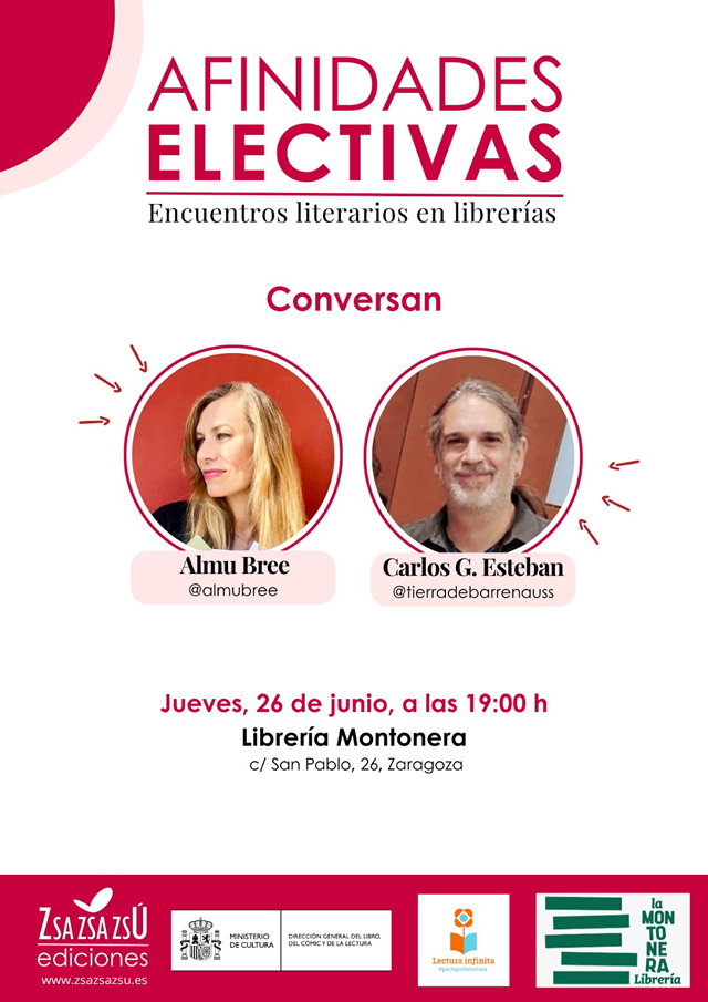 Encuentro literario con Almu Bree y Carlos G. Estebán. Progama Afinidades Electivas